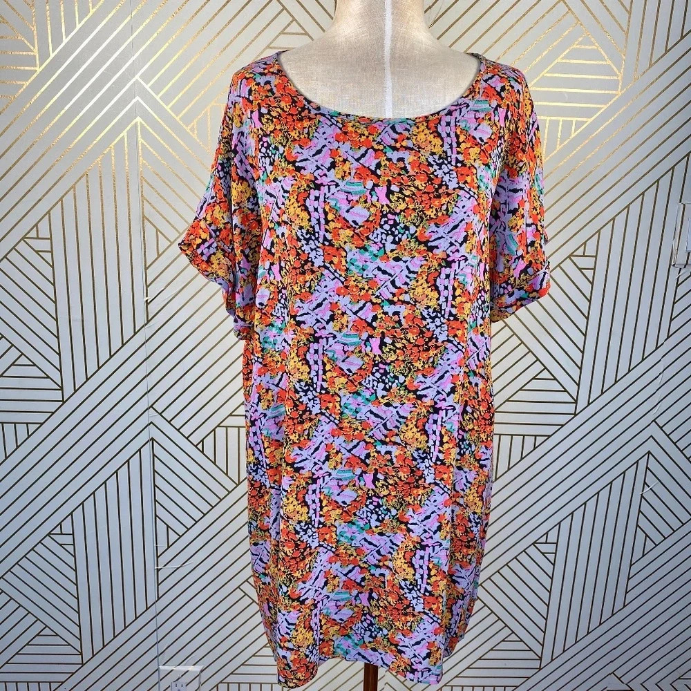 Patterson J. Kincaid Floral Short Sleeve Dress